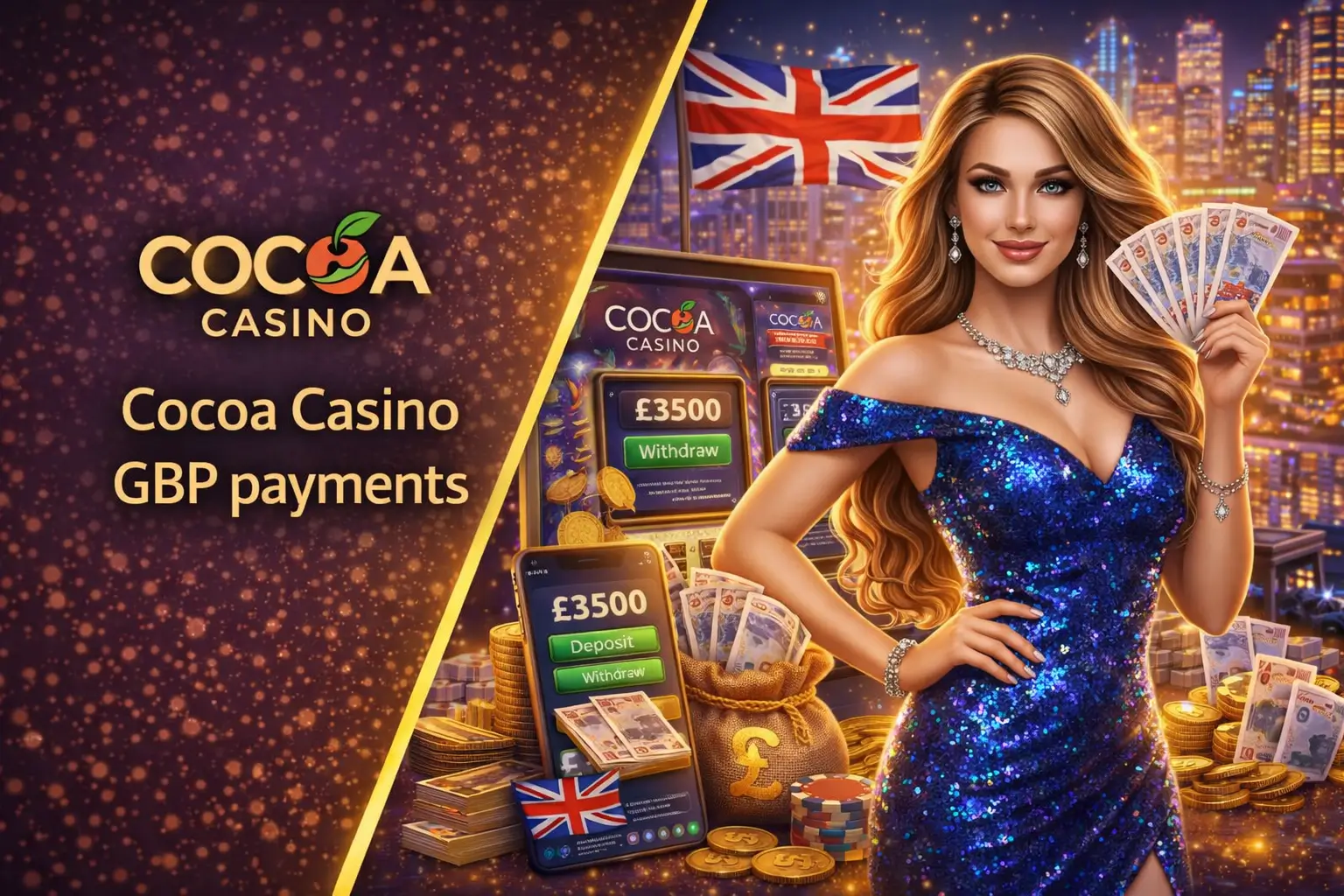 Cocoa Casino GBP payments and UK local options