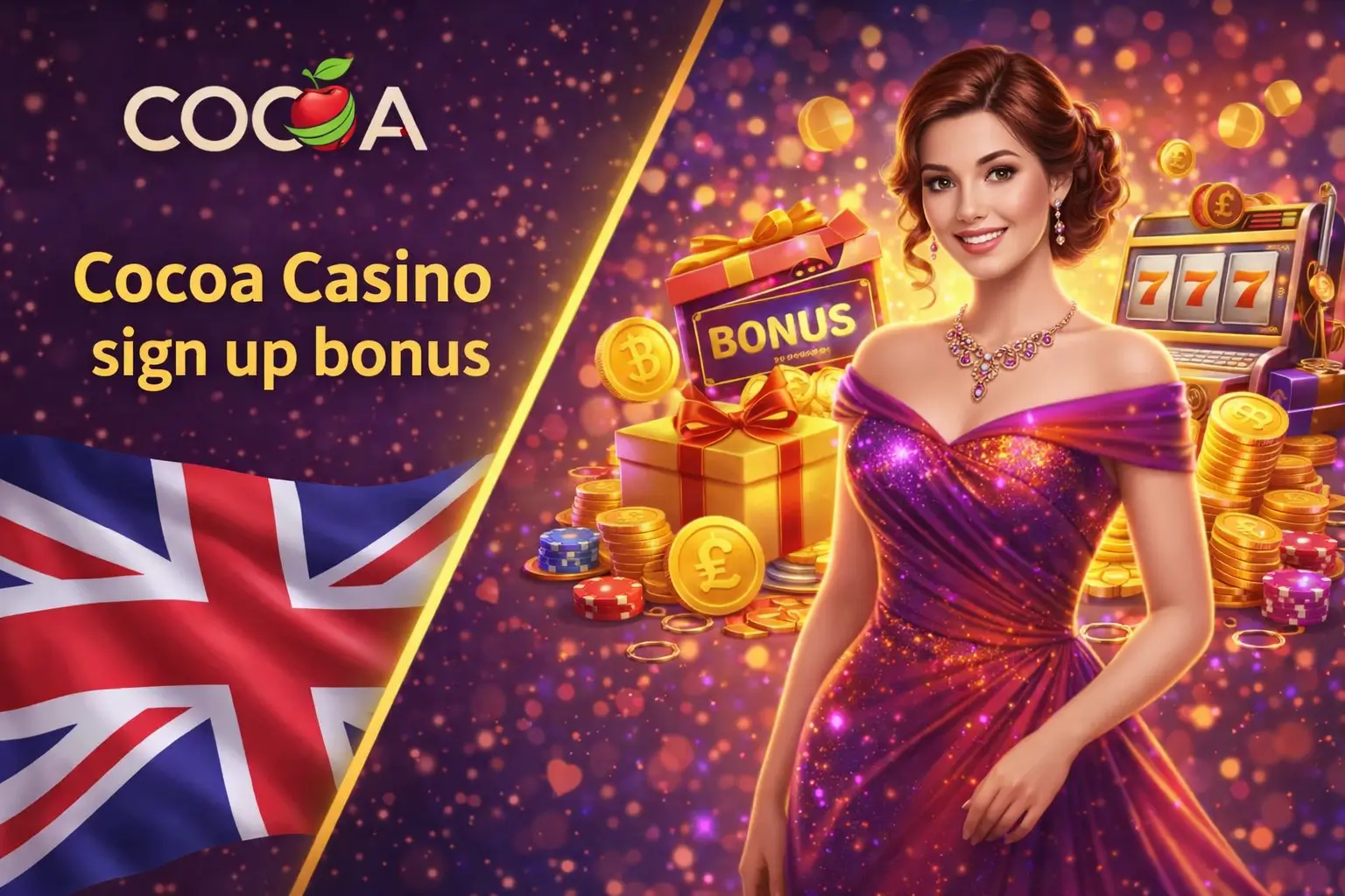 Cocoa Casino welcome bonus for new UK players